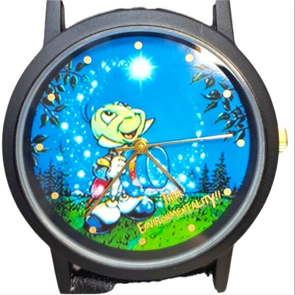Disney Pinocchio Jiminy Cricket Eco-Friendly Black Watch main image 13